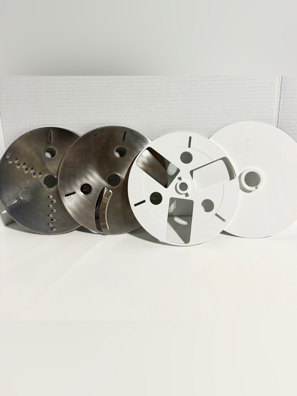 Lot 4 Sears Counter Craft Processor 400 Shred Slice Disc Frame Replacement VTG